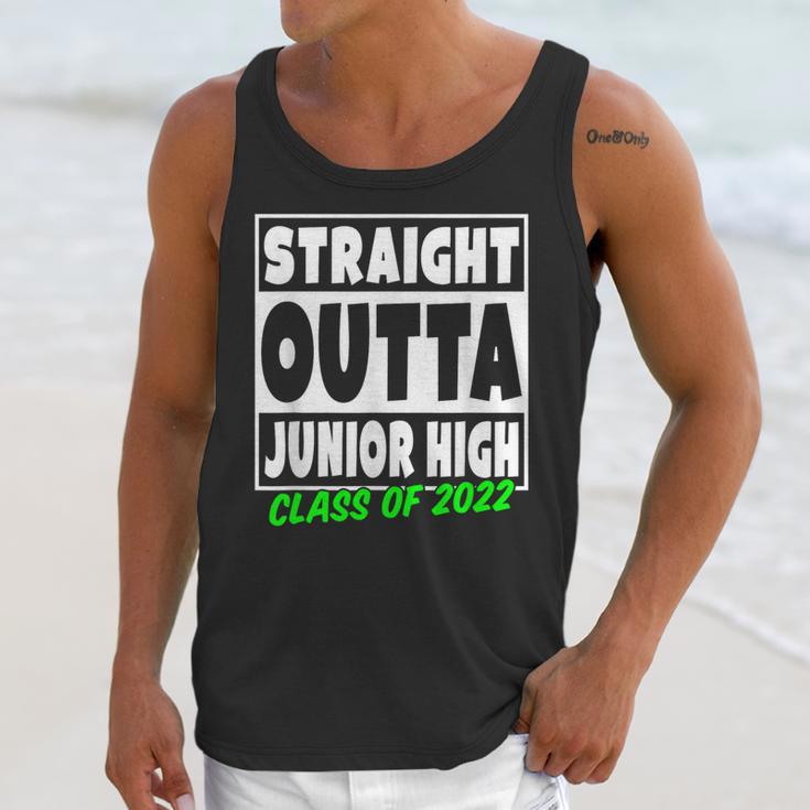 Straight Outta Junior High School Class Of 2022 Graduation Unisex Tank Top