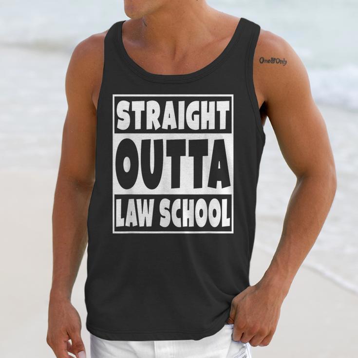 Straight Outta Law School Future Lawyer Graduation Unisex Tank Top