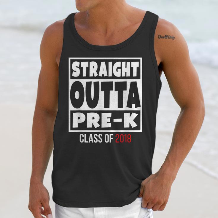 Straight Outta Pre-K Class Of 2018 Shirt Graduation Unisex Tank Top