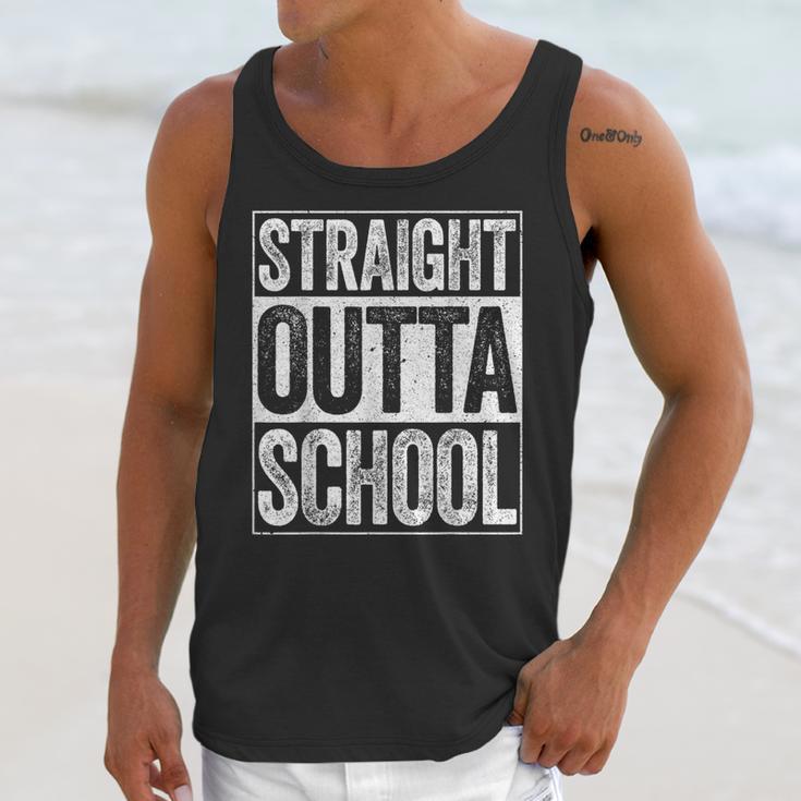 Straight Outta School Shirt Boy Girl Graduation Unisex Tank Top