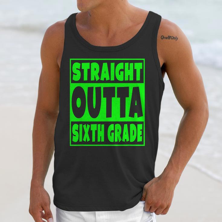 Straight Outta Sixth Grade Graduation Class Unisex Tank Top