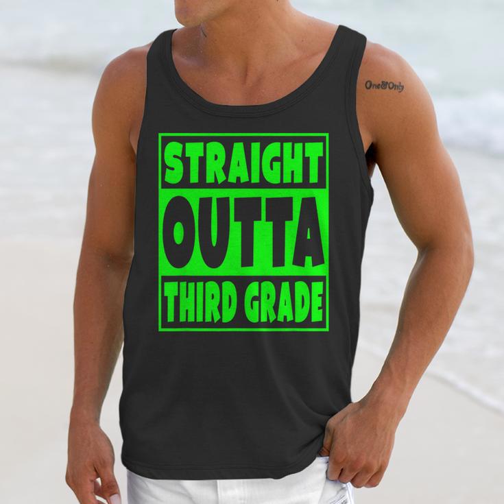 Straight Outta Third Grade Graduation Class Unisex Tank Top