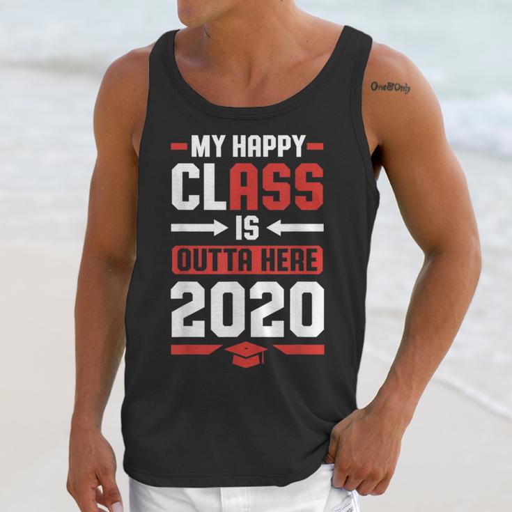 Student Graduation 2020 Tee My Happy Class Is Outta Here Unisex Tank Top