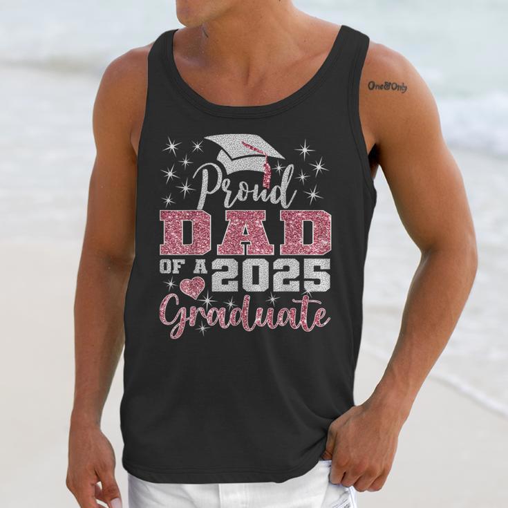 Super Proud Dad Of 2025 Graduate Senior Graduation Family Unisex Tank Top