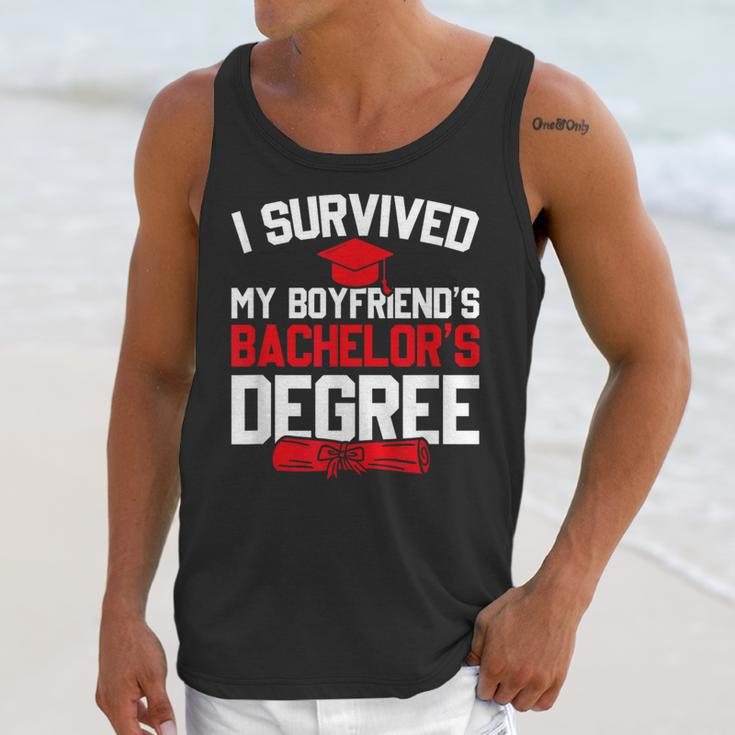 I Survived My Boyfriend's Bachelor's Degree Graduation Unisex Tank Top