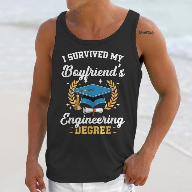 I Survived My Boyfriend's Engineering Degree Graduation Unisex Tank Top