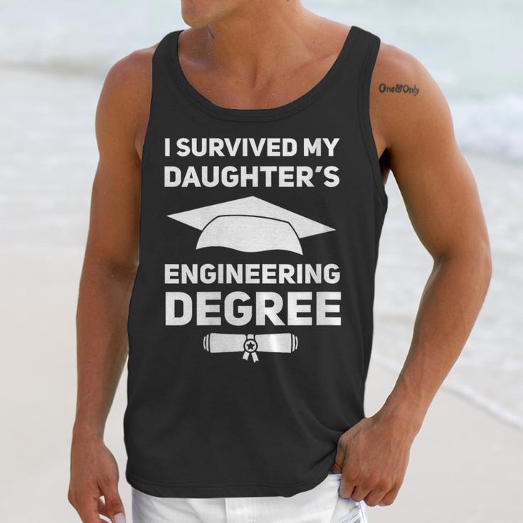 I Survived My Daughter's Engineering Degree Graduation Unisex Tank Top