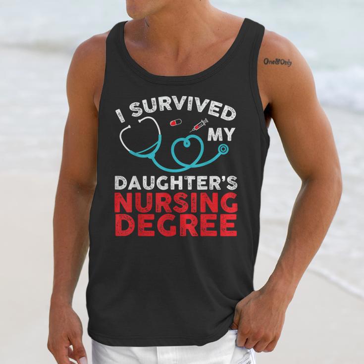 I Survived My Daughter's Nurse Degree School Graduation Unisex Tank Top