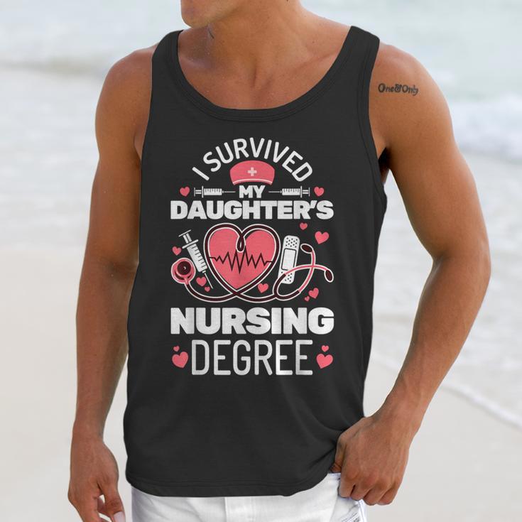 I Survived My Daughter's Nursing Degree School Graduation Unisex Tank Top