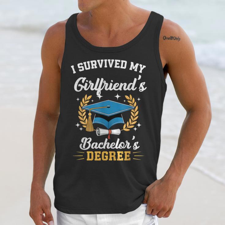 I Survived My Girlfriend's Bachelor's Degree Graduation Unisex Tank Top