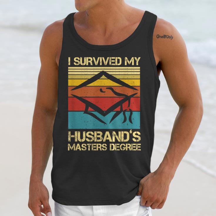 I Survived My Husband's Master's Degree Graduation Unisex Tank Top