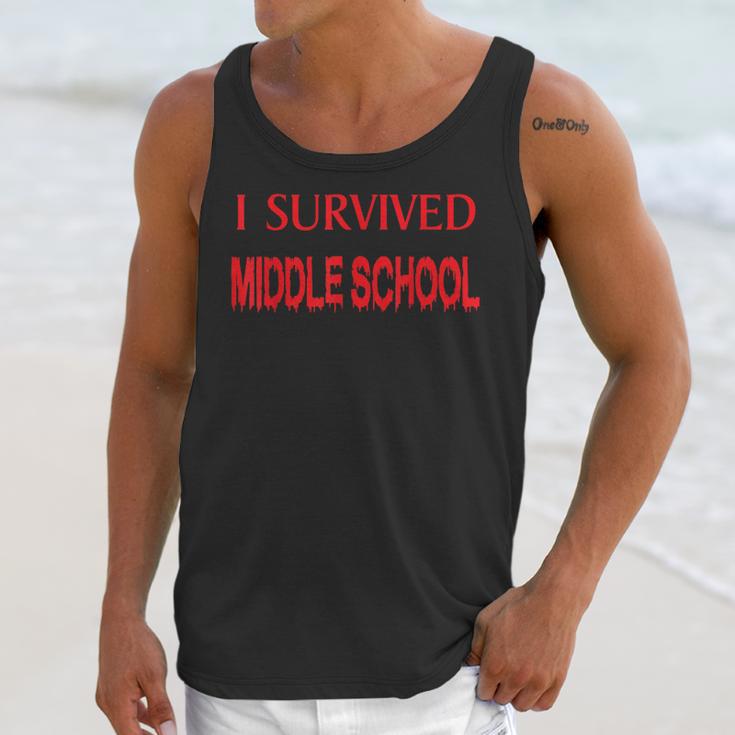 I Survived Middle School Graduation Shirt T-Shirt Unisex Tank Top