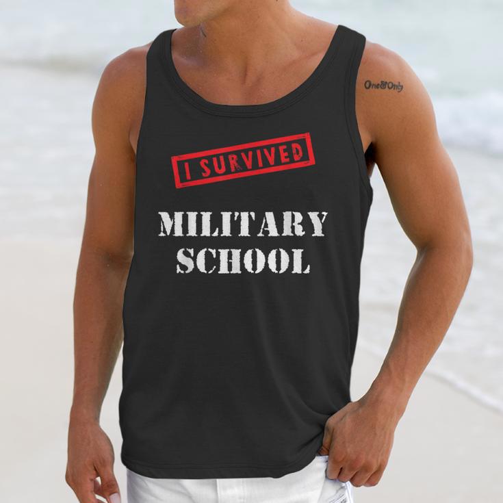I Survived Military School Graduation Straight Outta Unisex Tank Top