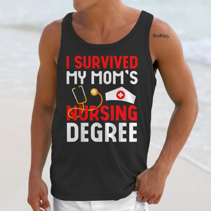 I Survived My Mom's Nursing Degree Graduation Day 2026 Unisex Tank Top