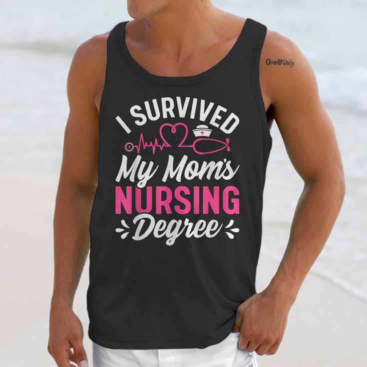 I Survived My Mom's Nursing Degree Nurse Graduation Unisex Tank Top