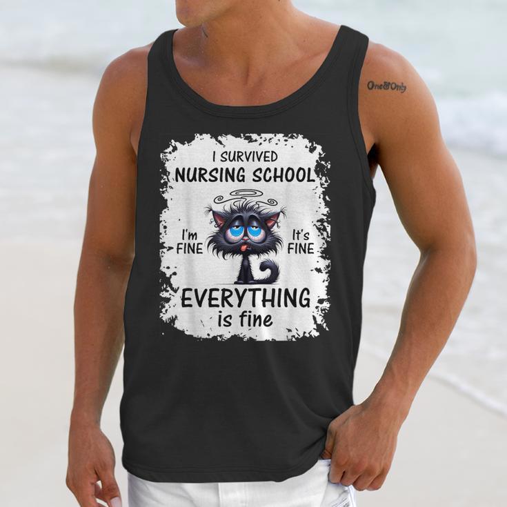 I Survived Nursing School Graduation 2025 Unisex Tank Top
