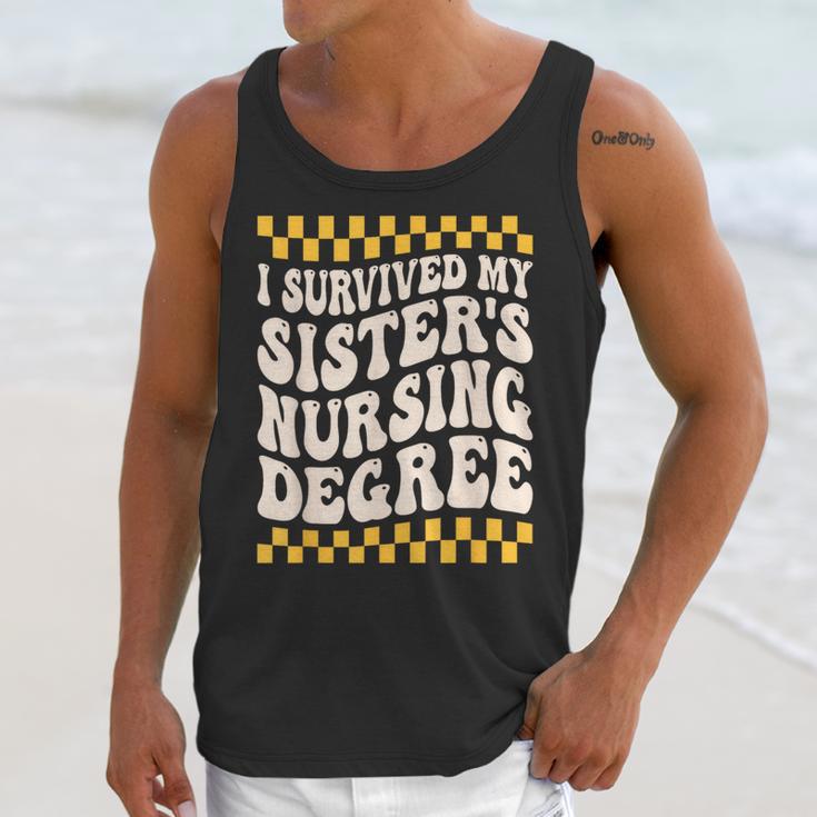 i Survived My Sisters Nursing Degree School Graduation Party Unisex Tank Top