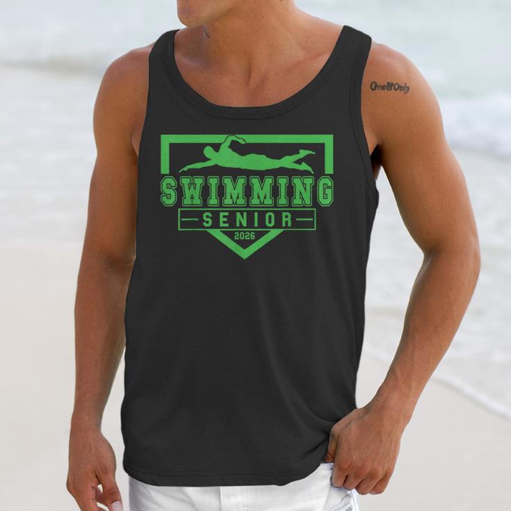 Swimming Senior Night Swim Senior 2026 Graduation 32 Unisex Tank Top