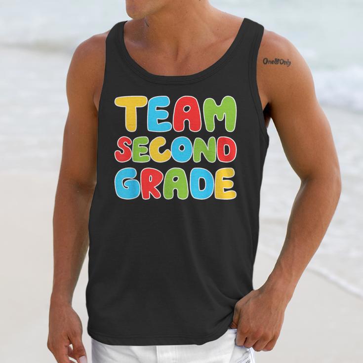 Team Second Grade Shirt 2nd Grade Back To School Graduation Unisex Tank Top