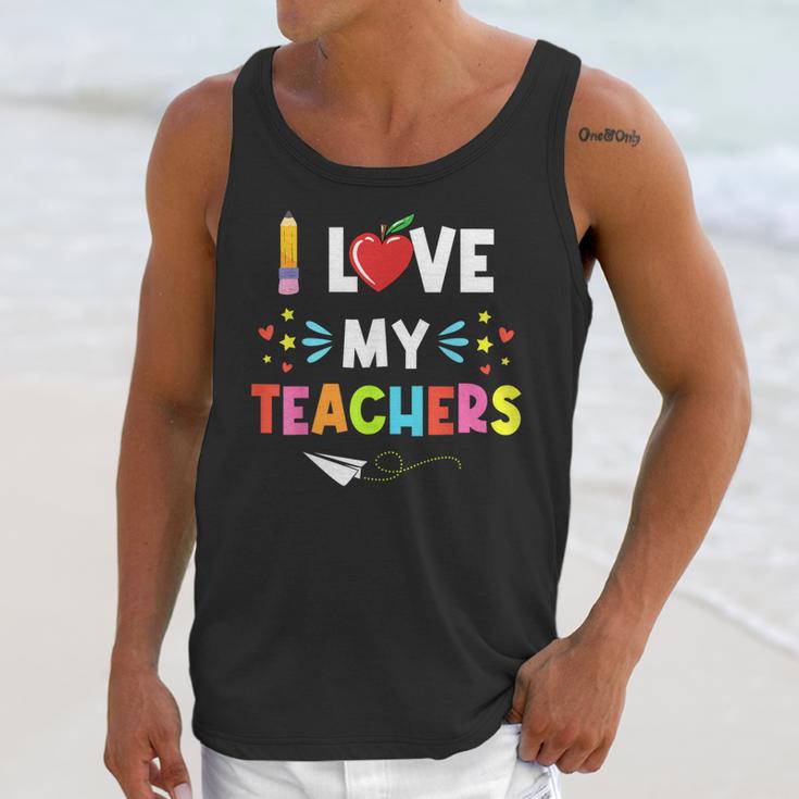 Teens Graduation I Heart My Teacher I Love My Teachers Unisex Tank Top