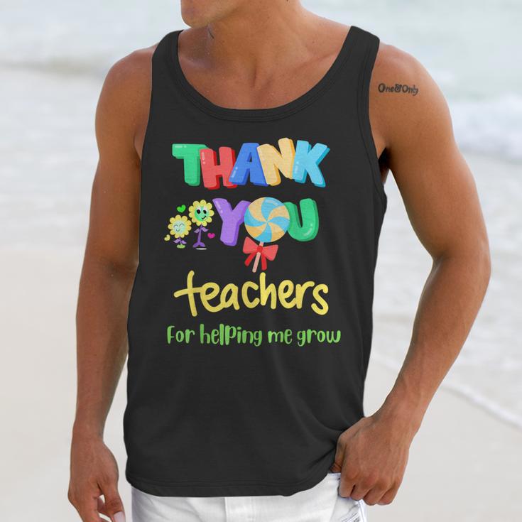 Thank You Teacher Appreciation Graduation Men Women Kids Unisex Tank Top