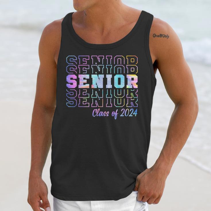 Tie Dye Senior 24 Class Of 2024 Seniors Graduation 24 Unisex Tank Top