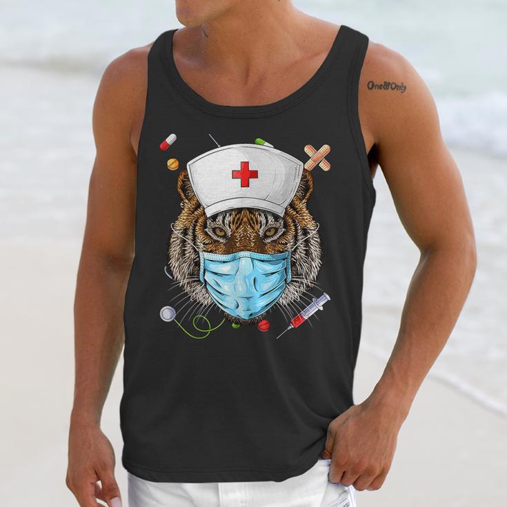 Tiger Nurse RN ER Nursing School Graduation Unisex Tank Top