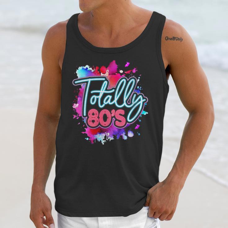 Totally 80's Colorful Retro 1980s Style Nostalgia Vibe Unisex Tank Top