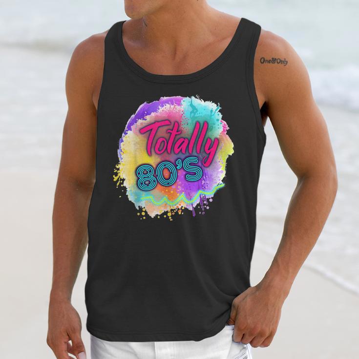 Totally 80's Tie Dye Retro Vibes 1980s Style Nostalgia Unisex Tank Top Totally 80's Tie Dye Retro Vibes 1980s Style Nostalgia Unisex Tank Top
