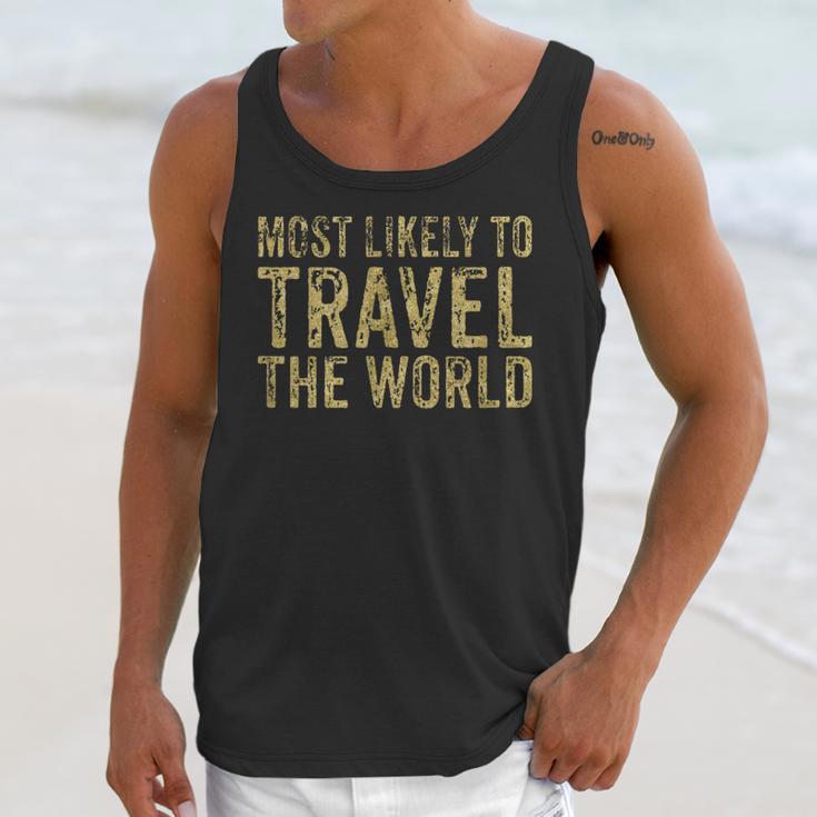 Travel Themed Graduation Tshirt Unisex Tank Top