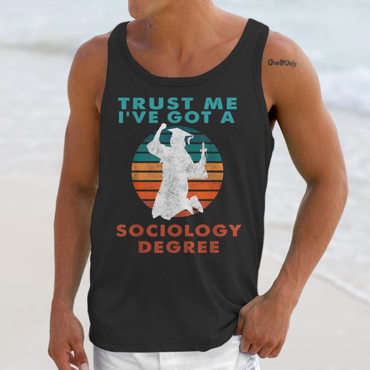 Trust Me I'Ve Got A Sociology Degree College Graduation Unisex Tank Top