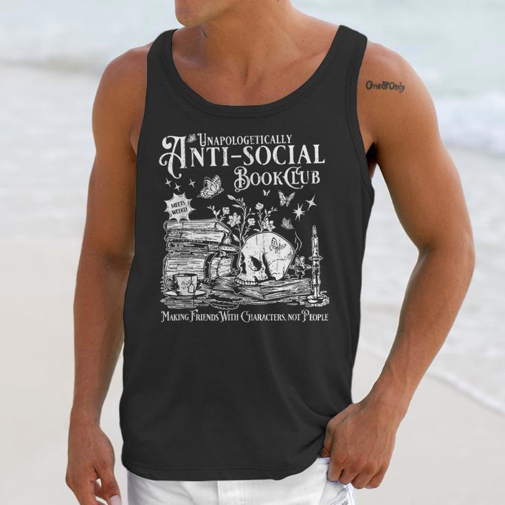 Unapologetically Anti Social Book Club Introvert Reader Unisex Tank Top Unapologetically Anti Social Book Club Introvert Reader Unisex Tank Top