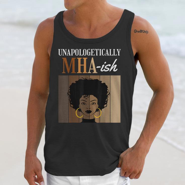 Unapologetically MHA-Ish Student Graduation Afro Unisex Tank Top