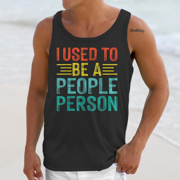 I Used To Be A People Person I Introvert Unisex Tank Top I Used To Be A People Person I Introvert Unisex Tank Top