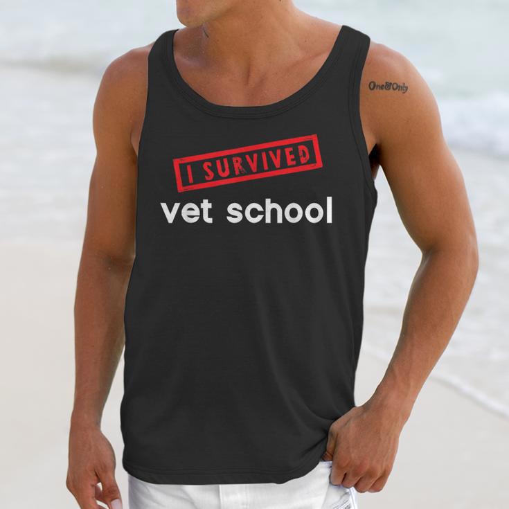 Vet School Tech Graduation Future Veternarians I Survived Unisex Tank Top
