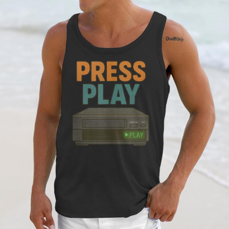 VHS Cassette Retro Analog Nostalgia Theme Unisex Tank Top VHS Cassette Retro Analog Nostalgia Theme Unisex Tank Top