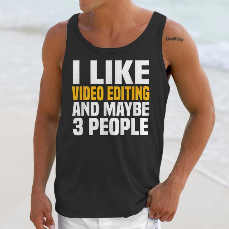 Video Editor Introvert Editing Production Filmmaking Job Unisex Tank Top Video Editor Introvert Editing Production Filmmaking Job Unisex Tank Top