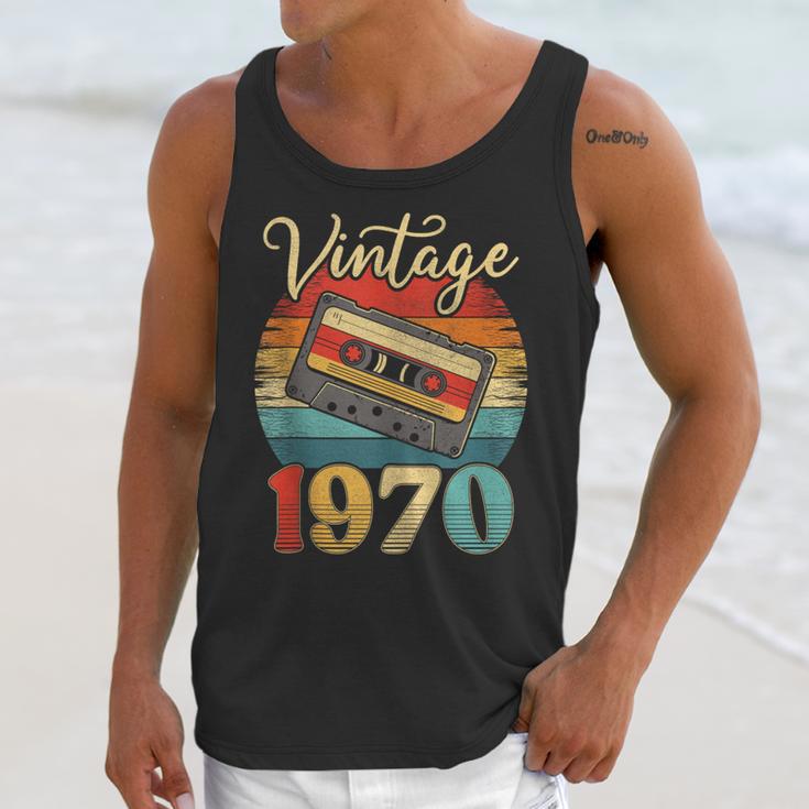 Vintage 1970 Retro Cassette Tape 70s Born Nostalgia Birthday Unisex Tank Top Vintage 1970 Retro Cassette Tape 70s Born Nostalgia Birthday Unisex Tank Top
