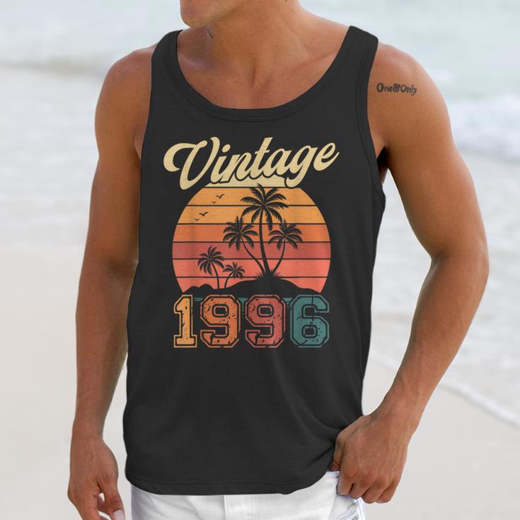 Vintage 1996 Retro Sunset Nostalgia 90s 30th Birthday Unisex Tank Top Vintage 1996 Retro Sunset Nostalgia 90s 30th Birthday Unisex Tank Top