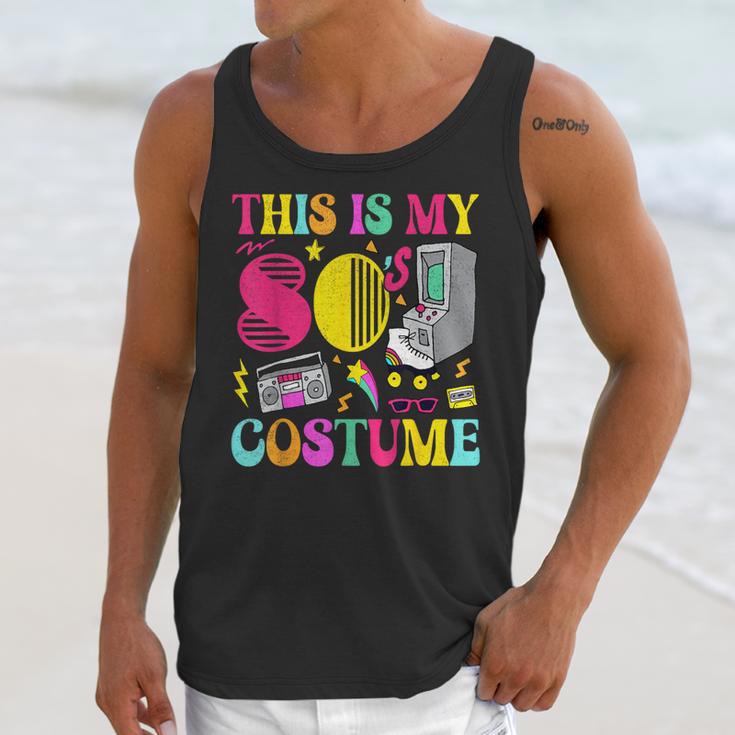 Vintage 80s Vibes Costume Nostalgia 1980s Fashion Cassette Unisex Tank Top