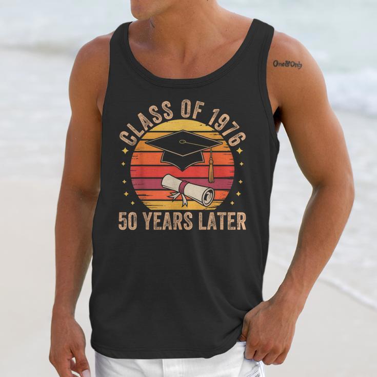 Vintage Class Of 1976 50 Years Later Reunion 50th Graduation Unisex Tank Top