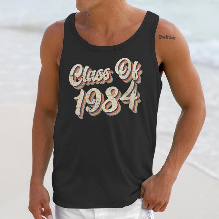Vintage Class Of 1984 40th Reunion High School Graduation 84 Unisex Tank Top
