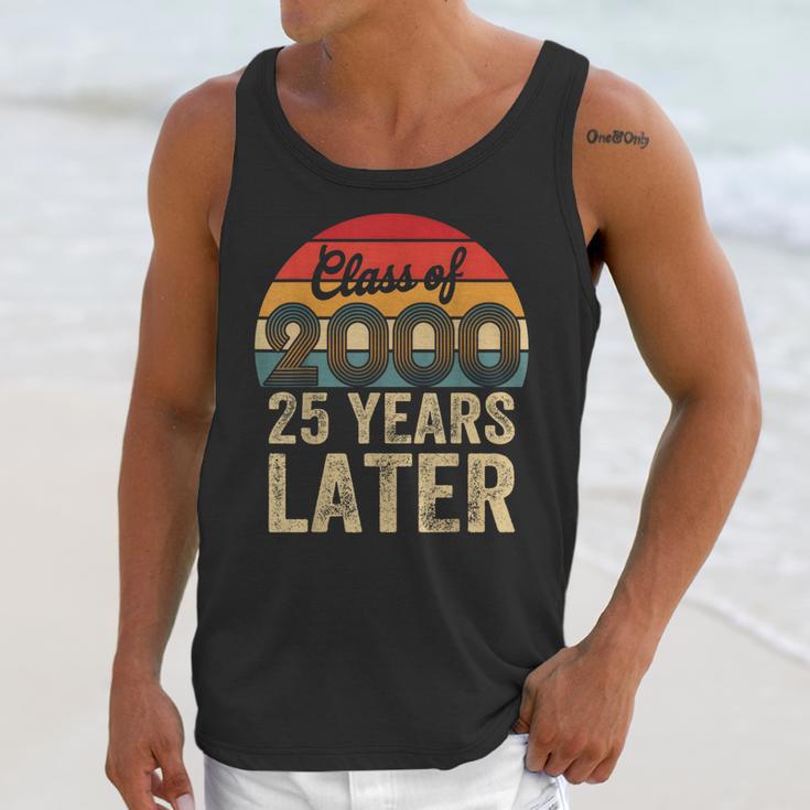 Vintage Class Of 2000 25 Years Later Reunion 25th Graduation Unisex Tank Top
