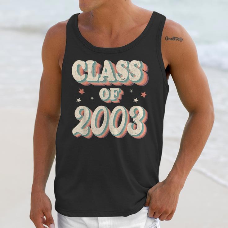 Vintage Class Of 2003 03 High School Graduation Unisex Tank Top