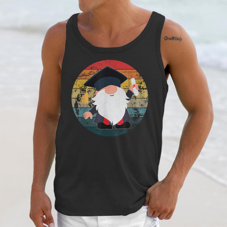 Vintage Graduation Gnome Unisex Tank Top