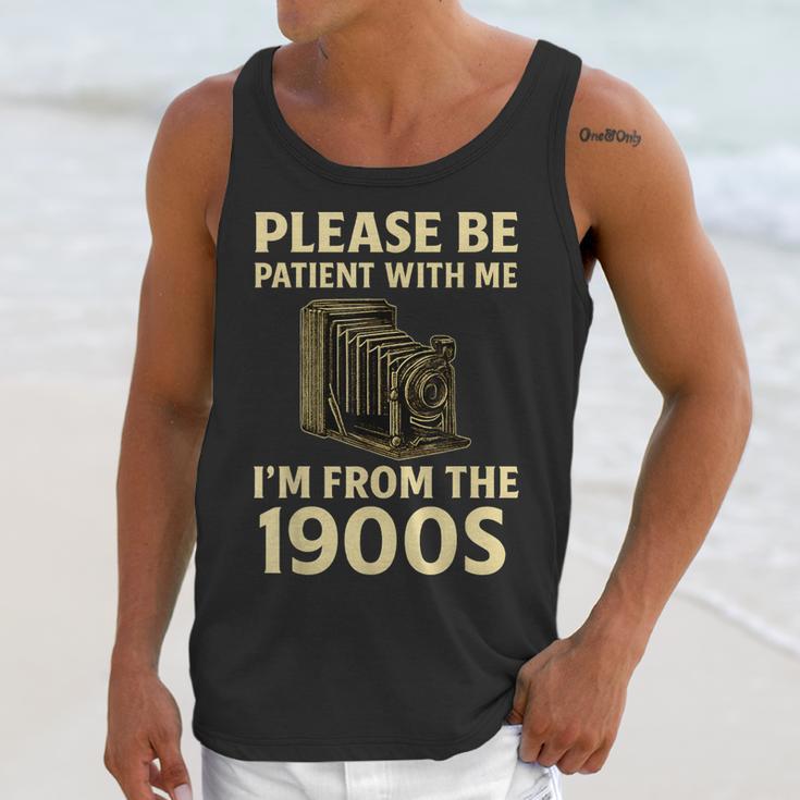 Vintage Please Be Patient With Me I'm From The 1900s Camera Unisex Tank Top