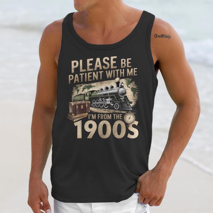 Vintage Please Be Patient With Me I'm From The 1900s Train Unisex Tank Top Vintage Please Be Patient With Me I'm From The 1900s Train Unisex Tank Top