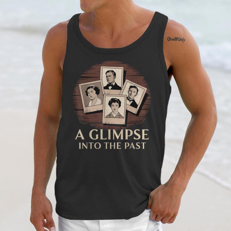 Vintage Portrait Photography Memory Nostalgia Vibe Unisex Tank Top