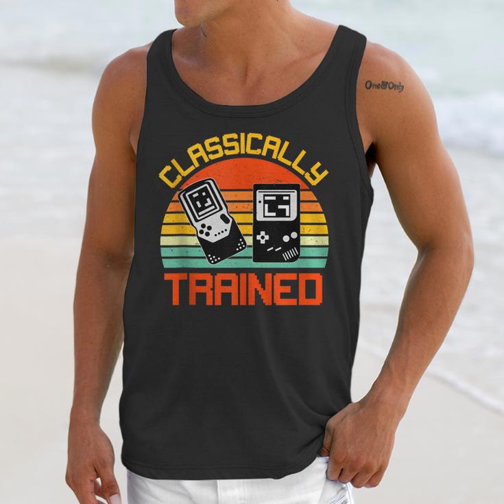 Vintage Retro Classically Trained Video Game 90s Nostalgia Unisex Tank Top