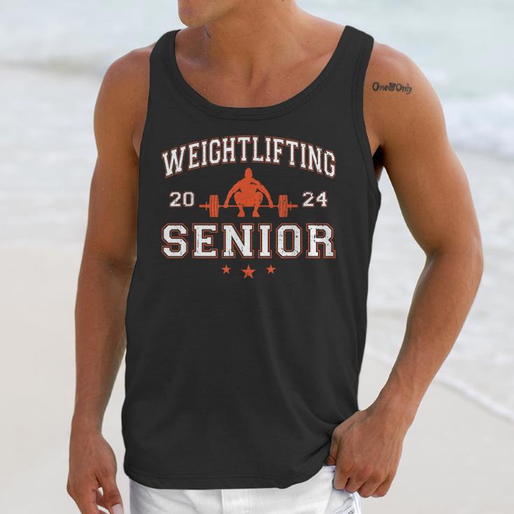 Weightlifting Senior 2024 Graduation Unisex Tank Top